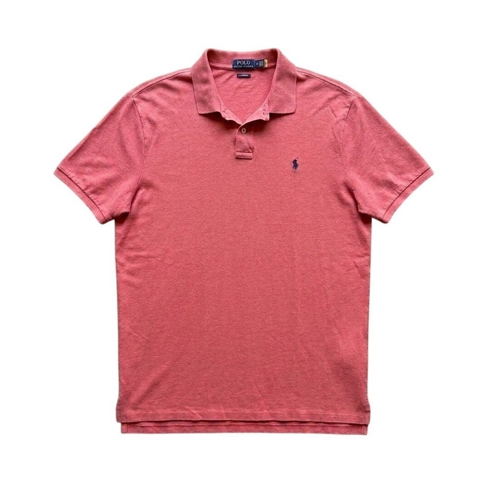Polo Ralph Lauren Mens Classic Fit Short Sleeve Pique Polo Shirt Coral Pink XXL
